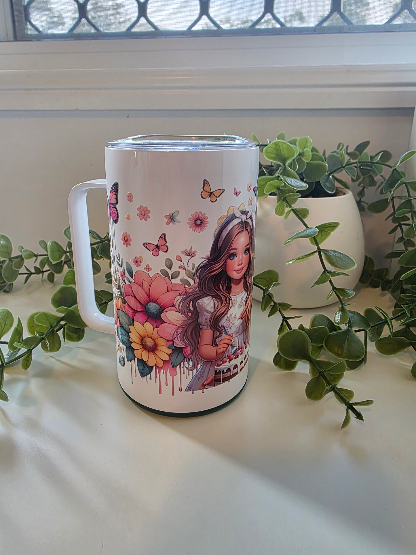 16oz Stainless Steel Coffee Mug - Baking Mum & Daughter