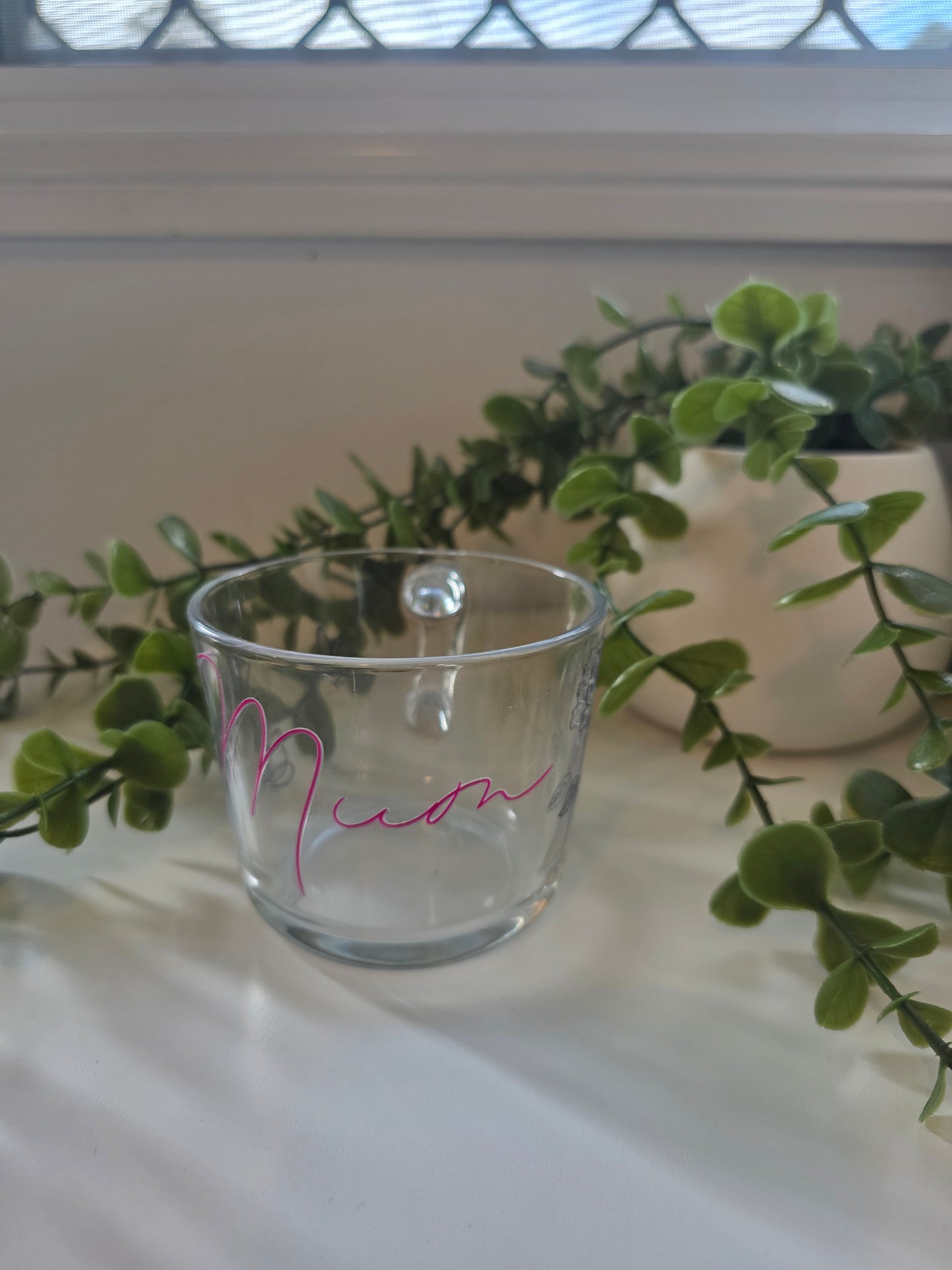 Glass Coffee Mug - Mum