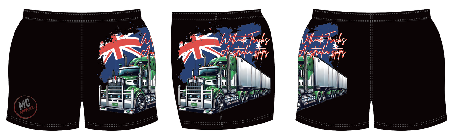 Truckie Shorts - Without Trucks Australia Stops (PRE ORDER)