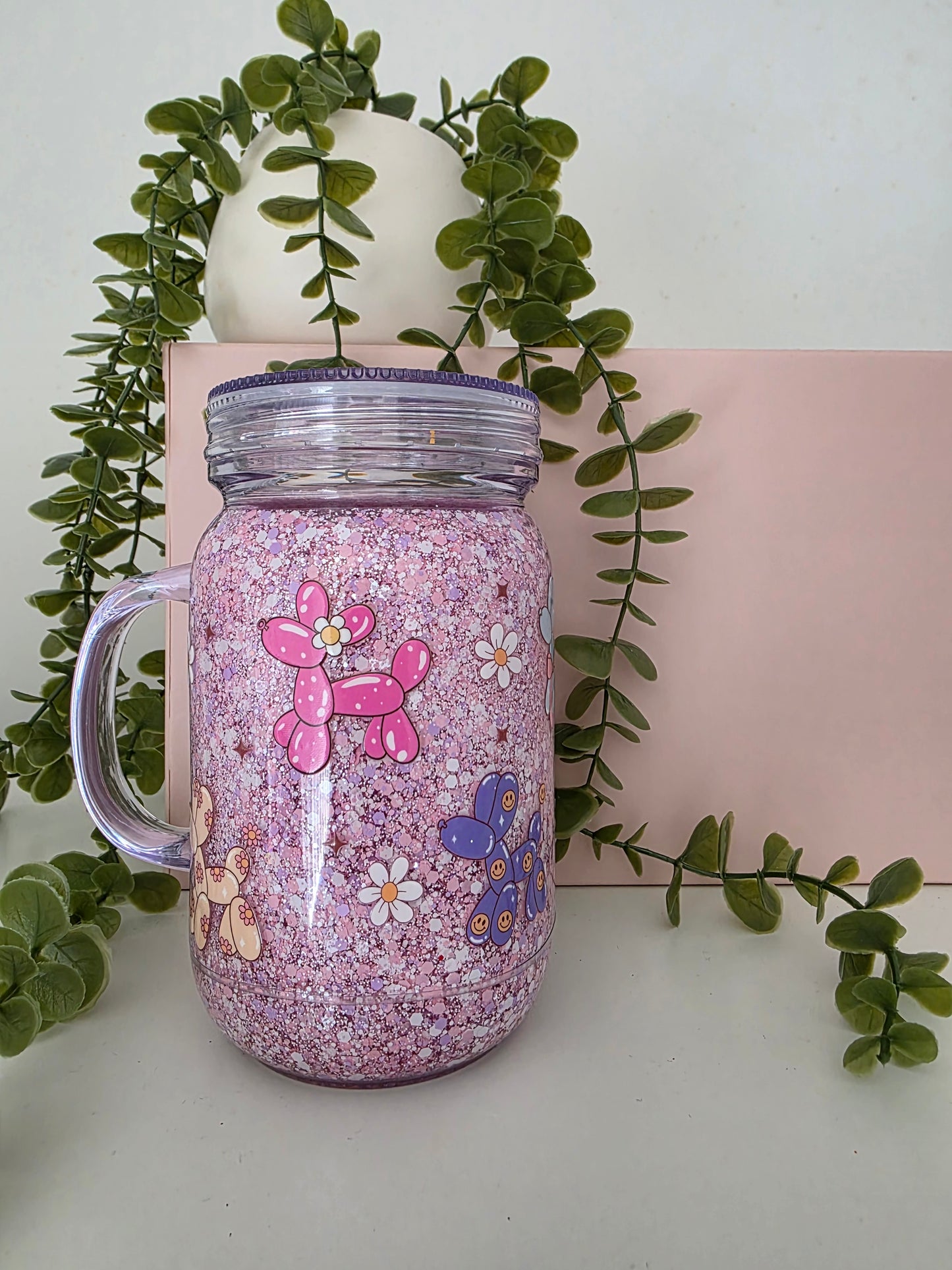 Balloon Dog Mason Jar