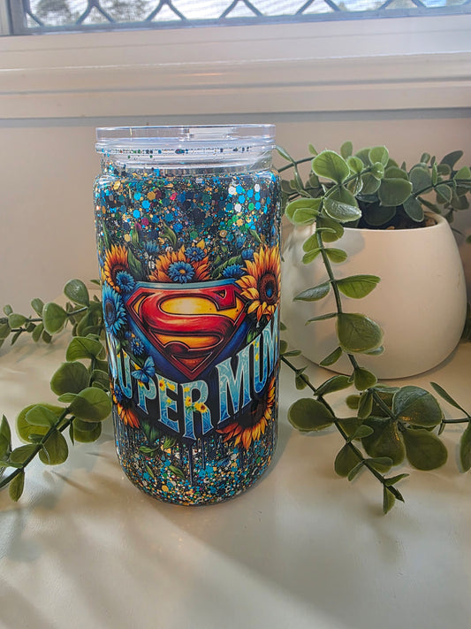 16oz Acrylic Snowglobe - Super Mum