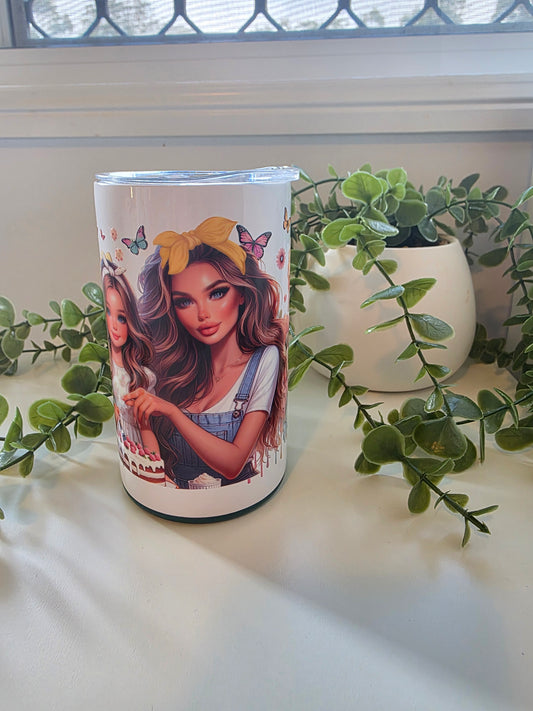 16oz Stainless Steel Coffee Mug - Baking Mum & Daughter