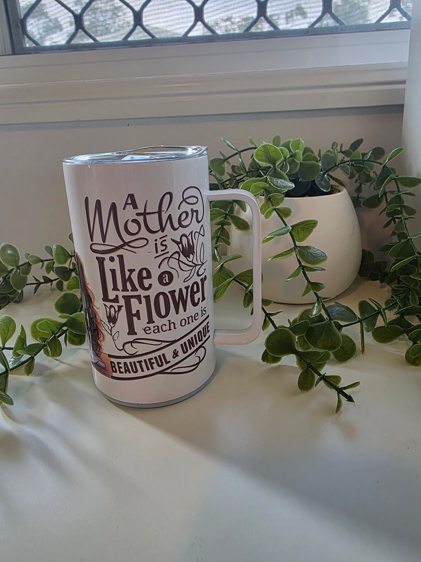 16oz Stainless Steel Coffee Mug - Mother & Daughter