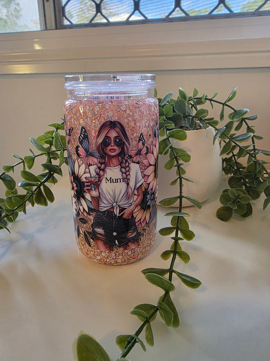 16oz Acrylic Snowglobe - Mum