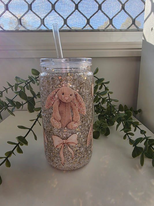 16oz Snowglobe - Jelly Cat Bunny