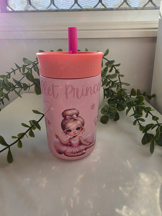 Stainless Steel Sippy Cups - Ballet Princess