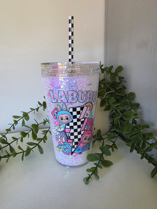 16oz Snowglobe Booboo with snowglobe lid