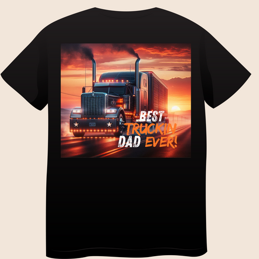 Best Trucking Dad Ever Tee