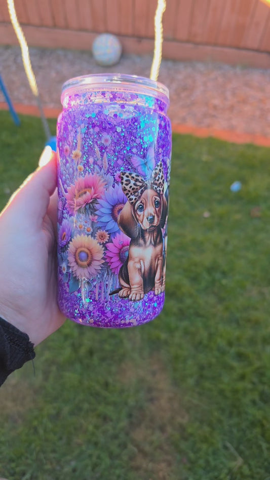 16oz Snowglobe Acrylic - Dashy
