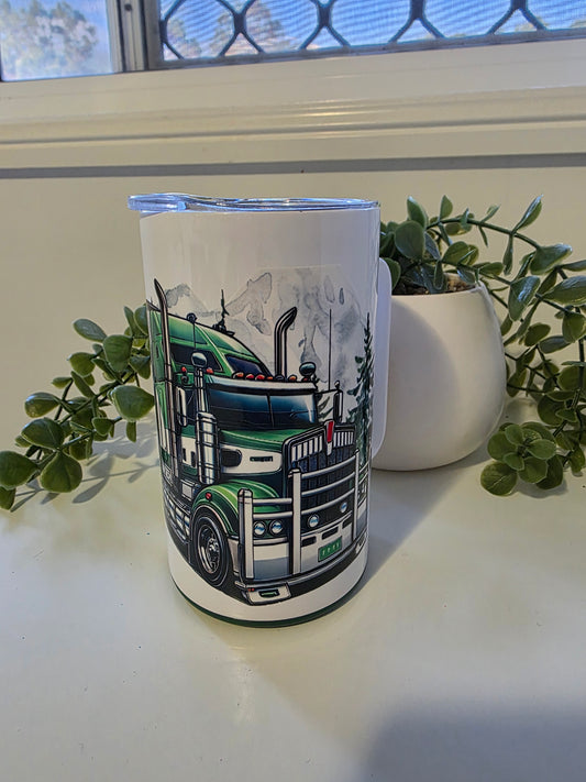16oz Stainless Steel Coffee Mug - Cattle Truck
