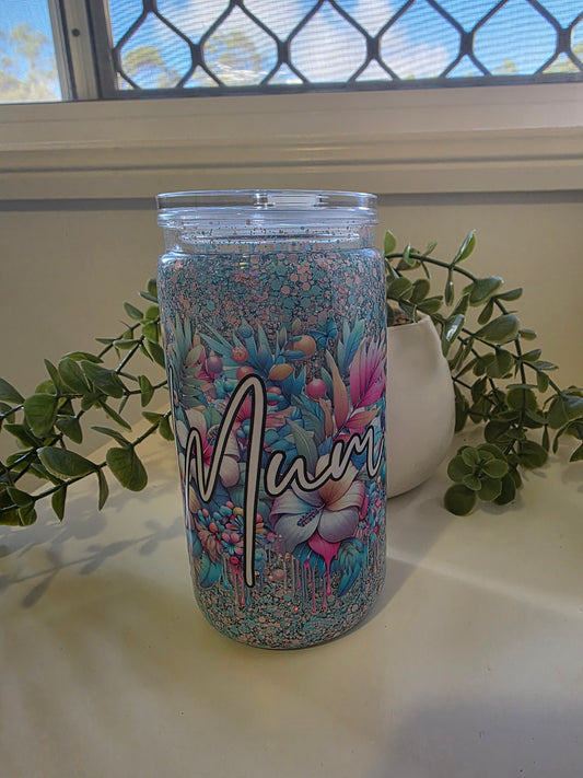 16oz Acrylic Snowglobe - Mum