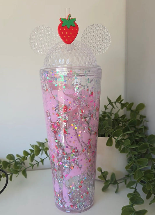 Strawberry 🍓 24oz Acrylic Snowglobe